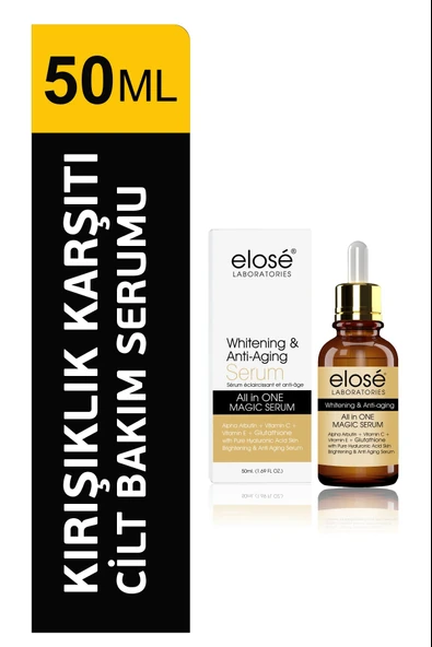 Elose Lazer Epilasyon ve Peeling Sonrası Kırışıklı Karşıtı Güneş Koruma Whitening And Anti Wrinkle Cilt Bakım Serumu 50 ml. - 7