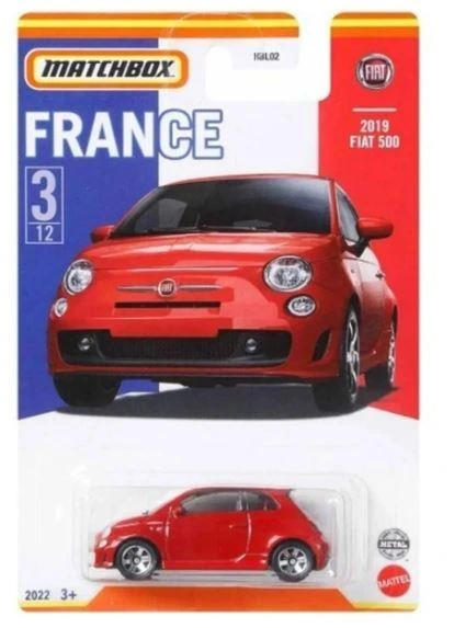 Matchbox Best of France Series 2019 Fiat 500  HBL02 HFH70 ürün görseli