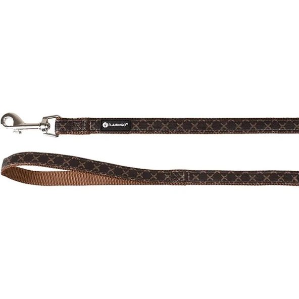 Flamingo Odin Köpek Gezdirme Kayışı Kahverengi 120 Cm 15 Mm - 1