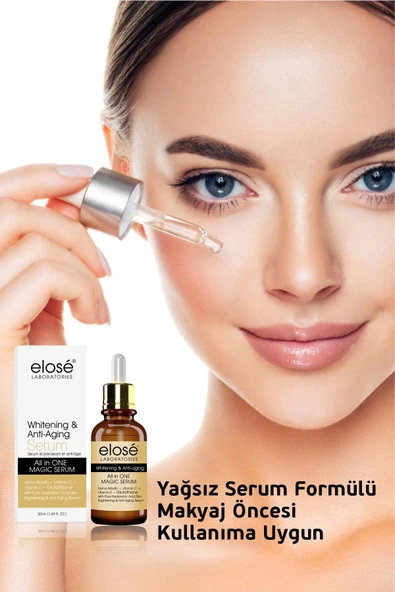 Elose Lazer Epilasyon ve Peeling Sonrası Kırışıklı Karşıtı Güneş Koruma Whitening And Anti Wrinkle Cilt Bakım Serumu 50 ml. - 4