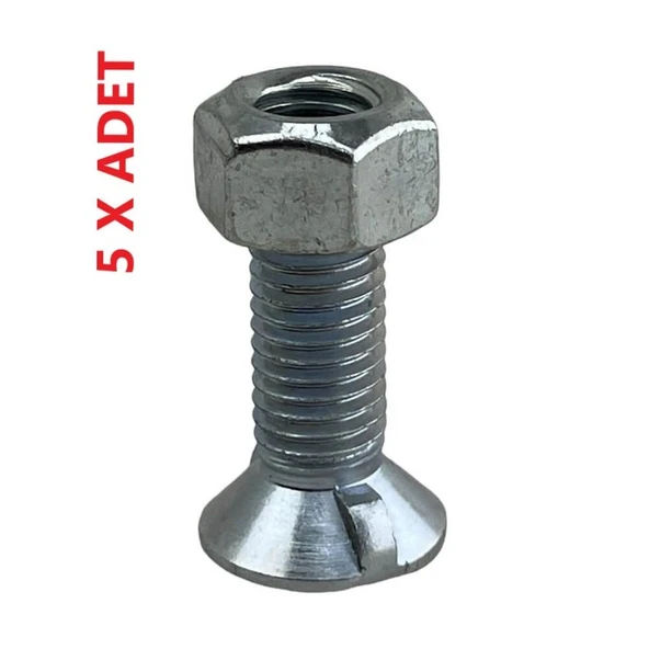 Alpler Sıkma Somunlu Pulluk Bıçak Civatası 5 Adet ürün görseli