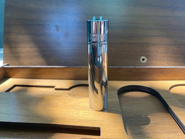 Clipper Ahşap Kutulu Çakmak Seti - Resim 4