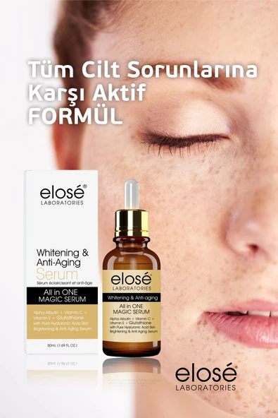 Elose Lazer Epilasyon ve Peeling Sonrası Kırışıklı Karşıtı Güneş Koruma Whitening And Anti Wrinkle Cilt Bakım Serumu 50 ml. - 5