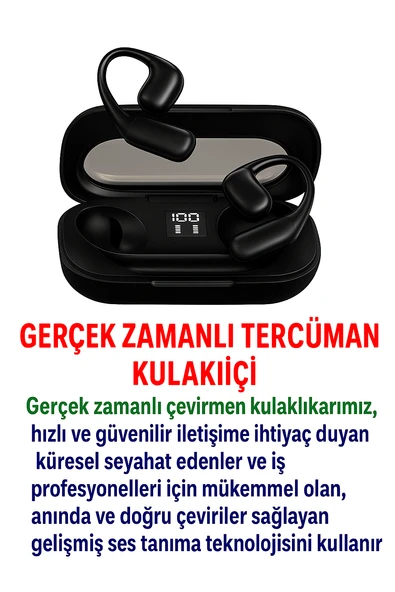 QASUL Çevirmen Kulak içi 142 Dil Bluetooth Uyumlu 5.4 Çeviri Kulaklık İş Seyahati için Çevirmen Kulak - 2