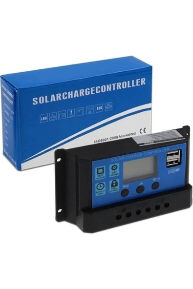 MRS SOLAR Güneş Paneli Akü Şarj Kontrol Cihazı 30 Amper-12v 24v - 3
