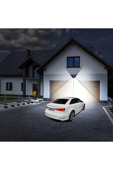 MRS SOLAR Hb-100 10lu Paket 100 Led Solar Hareket Sensörlü Güneş Enerjili 3 Mod Solar Duvar Bahçe Kamp Lambası - 4