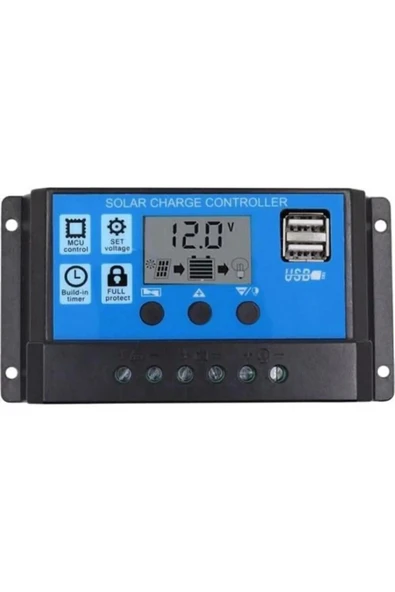 MRS SOLAR Güneş Paneli Akü Şarj Kontrol Cihazı 30 Amper-12v 24v - 4