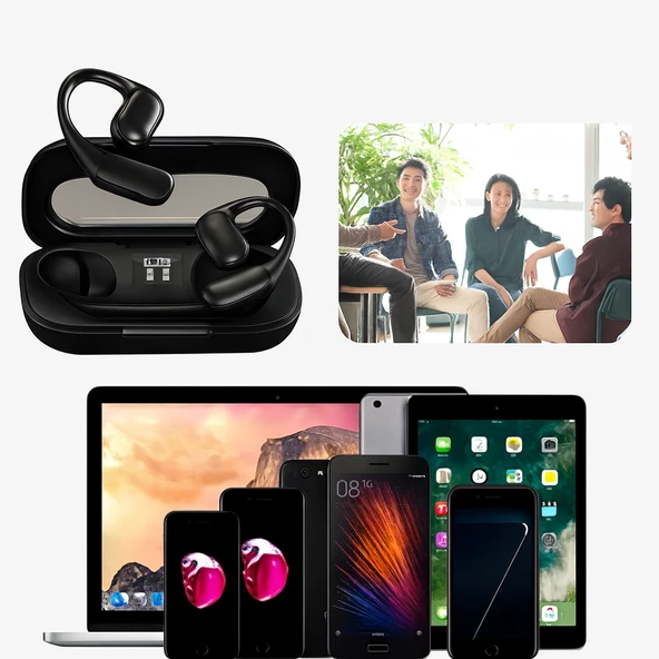 QASUL Çevirmen Kulak içi 142 Dil Bluetooth Uyumlu 5.4 Çeviri Kulaklık İş Seyahati için Çevirmen Kulak - 8