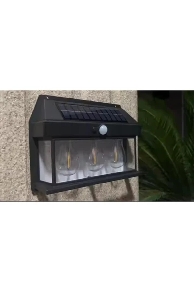 MRS SOLAR HB-500 4'lü Paket Dekoratif Güneş Enerjili 3 Adet LED Ampül Hareket Sensörlü Su Geçirmez 3 Mod Solar - 5