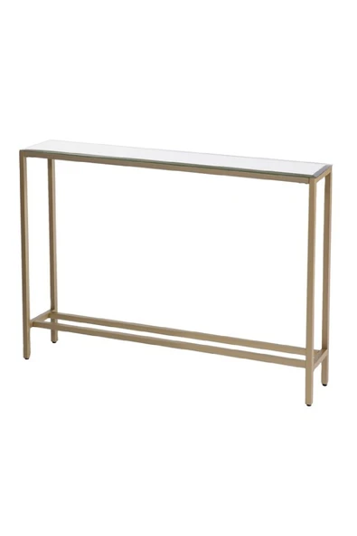 TOLIAHOME Modern Gold Renk Metal İskeletli Temper Camlı Raflı Dresuar Konsol - 4