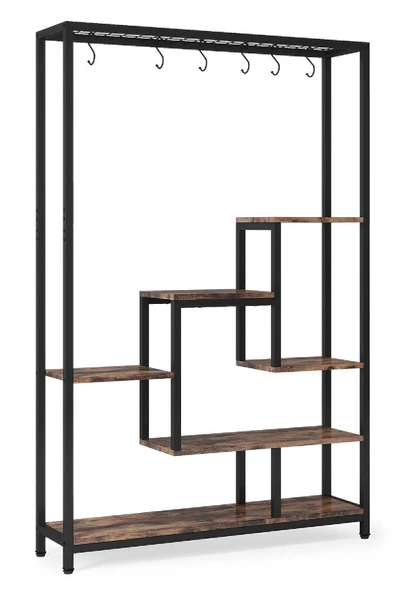 TOLIAHOME 6 Katlı Metal Iskeletli Saksılık Çiçeklik Saksı Standı Saksılık - 5