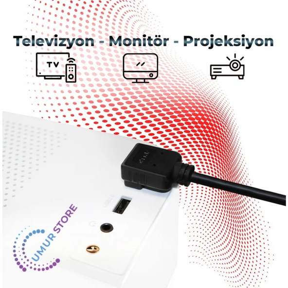 HDMI 2.0 4K Ultra Hd 60 Hz L Tipi Ses ve Görüntü Aktarım Kablosu 1 Metre - Resim 4