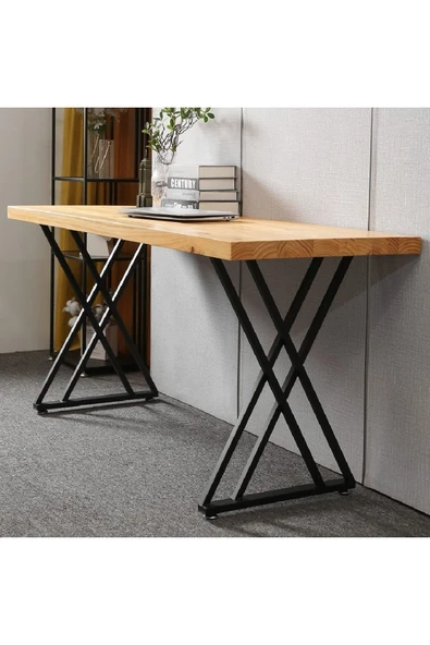 TOLIAHOME Metal Masa Yemek Masası Çalışma Masası Ayağı 2 Adet Ayak 72 Cm Mobilya Ayağı - 5