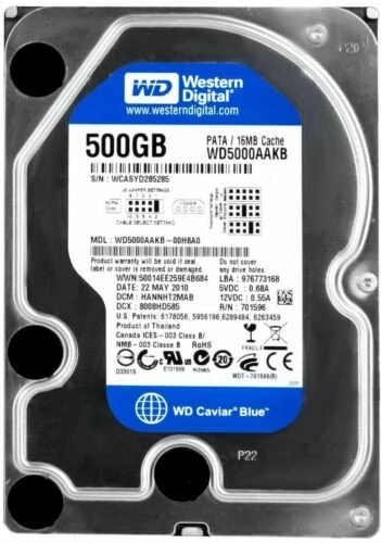 Wd 500Gb  16 MB Caviar Blue - 1