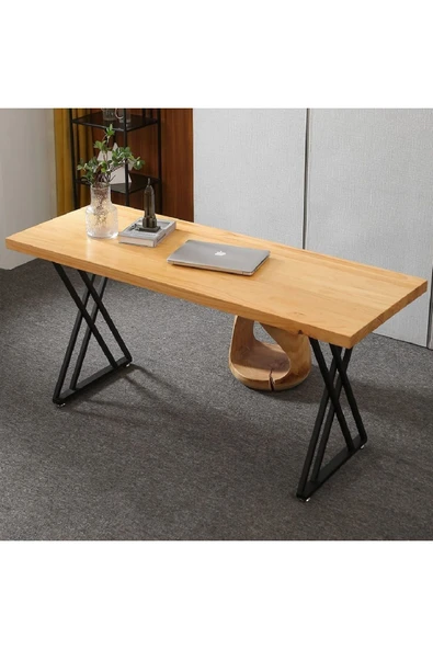 TOLIAHOME Metal Masa Yemek Masası Çalışma Masası Ayağı 2 Adet Ayak 72 Cm Mobilya Ayağı - 6