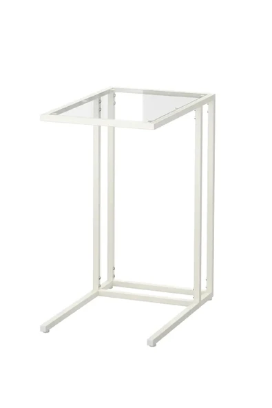 TOLIAHOME Şeffaf Temperli  Cam C Sehpa Koltuk Sehpası - Resim 4