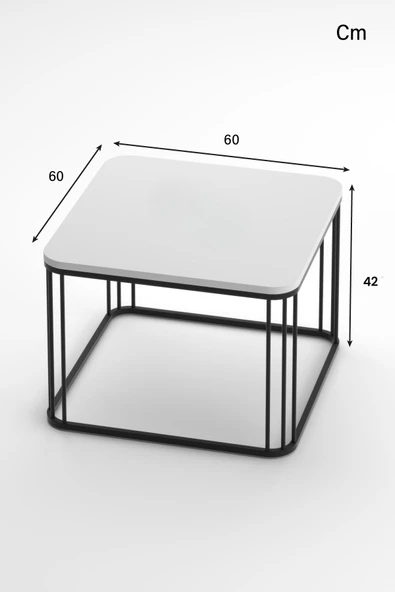 Devin Dekor Mobilya ORTA SEHPA TEKLİ ALİZE BEYAZ - 4