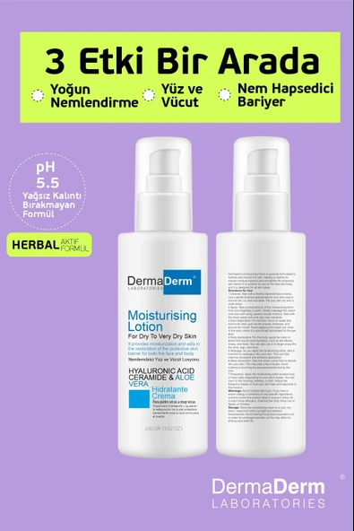 Dermaderm 24 Saat Etkili Ultra Yoğun Nemlendirici Cilt Bakım Kremi 100 ml. - 6