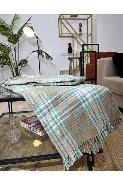 Marilyn DEVİN DEKOR Çift Kişilik Pamuklu Scotch Battaniye - 6