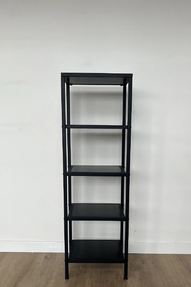 TOLIAHOME 5 Raflı Kitaplık Çok Amaçlı Aksesuar Rafı Metal Banyo Mutfak Rafı - 5