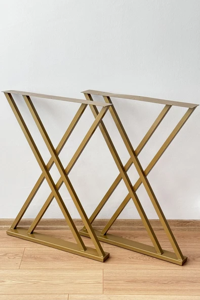 TOLIAHOME Metal Masa Yemek Masası Çalışma Masası Ayağı 2 Adet Ayak 72 Cm Mobilya Ayağı
