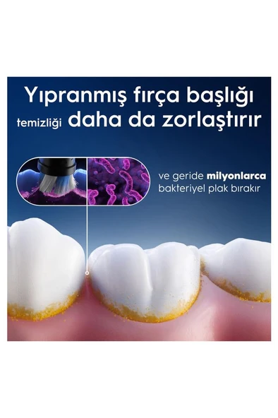 Oral-B iO Gentle Care Yedek Diş Fırçası Başlığı – 4’lü Paket, Hassas Temizlik, iO Serisi Uyumlu - Resim 3