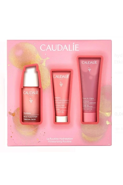 Caudalie Hiyalüronik Serum 30 ml + Nem Maskesi 15 ml + Rose de Vigne Duş Jeli 50 ml - 1
