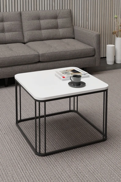 Devin Dekor Mobilya ORTA SEHPA TEKLİ ALİZE BEYAZ - 2