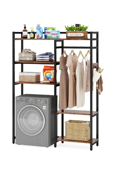 TOLIAHOME Çamaşır Makinesi Dolabı - Klozet Üstü Düzenleyici Raf-mutfak Düzenleyici-kahve Köşesi-çok Amaçlı Raf - 2