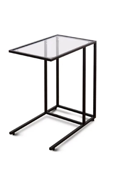 TOLIAHOME Şeffaf Temperli  Cam C Sehpa Koltuk Sehpası - 4