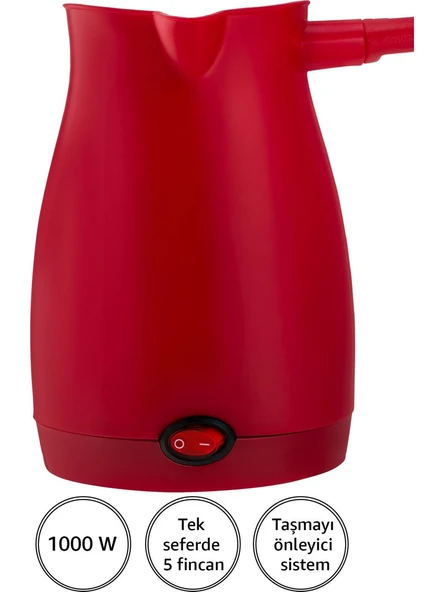 Awox Caffeen Türk Kahvesi Makinesi Elektrikli Cezve Kırmızı - 3