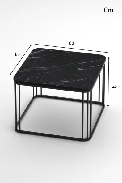 Devin Dekor Mobilya ORTA SEHPA TEKLİ ALİZE BENDİR-SİYAH - 2