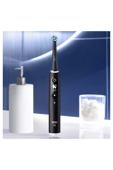 Oral-B iO6 Siyah Şarjlı Diş Fırçası – Yapay Zeka Destekli, Akıllı Temizlik, 5 Mod, Etkileşimli Ekran - Resim 6