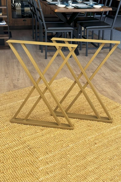 TOLIAHOME Metal Masa Yemek Masası Çalışma Masası Ayağı 2 Adet Ayak 72 Cm Mobilya Ayağı - 2