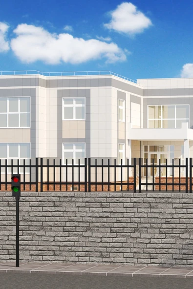 TOLIAHOME Dekoratif Bahçe Çiti 1 Metre Duvar Çiti Metal Siyah Peyzaj Koruma