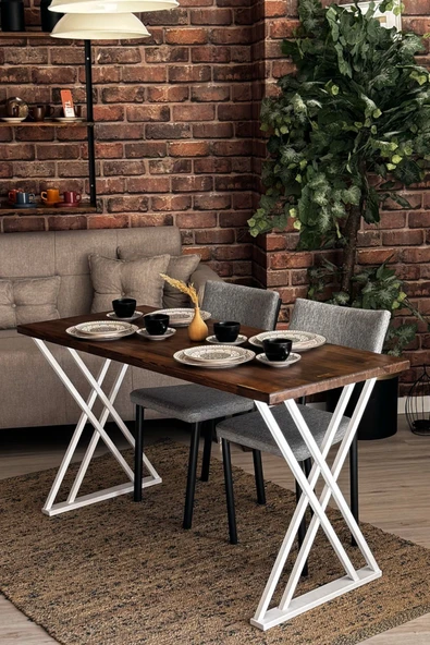 TOLIAHOME Metal Masa Yemek Masası Çalışma Masası Ayağı 2 Adet Ayak 72 Cm Mobilya Ayağı - 4