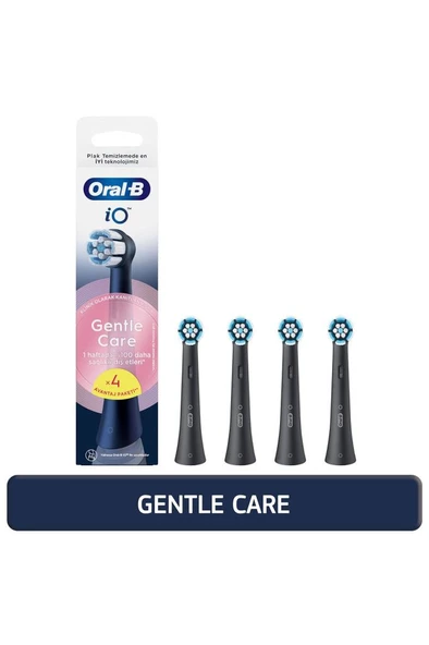 Oral-B iO Gentle Care Yedek Diş Fırçası Başlığı – 4’lü Paket, Hassas Temizlik, iO Serisi Uyumlu ürün görseli