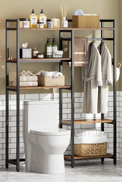 TOLIAHOME Çamaşır Makinesi Dolabı - Klozet Üstü Düzenleyici Raf-mutfak Düzenleyici-kahve Köşesi-çok Amaçlı Raf