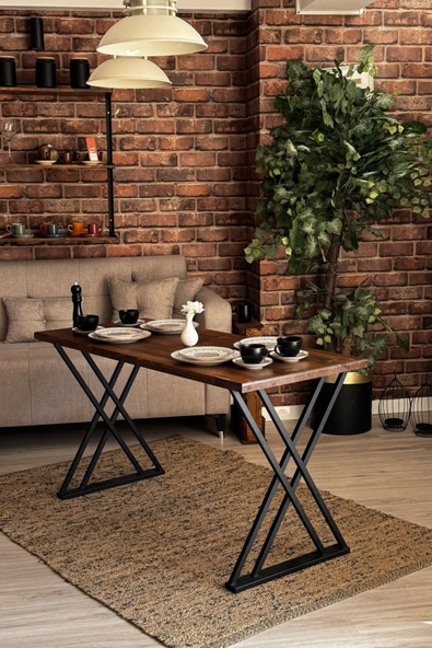 TOLIAHOME Metal Masa Yemek Masası Çalışma Masası Ayağı 2 Adet Ayak 72 Cm Mobilya Ayağı - 2