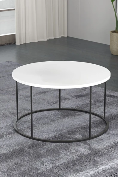 Devin Dekor Mobilya Devin Dekor ORTA SEHPA TERRA LÜX BEYAZ - Resim 2