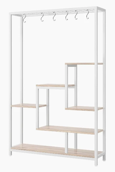 TOLIAHOME 6 Katlı Metal Iskeletli Saksılık Çiçeklik Saksı Standı Saksılık - 2