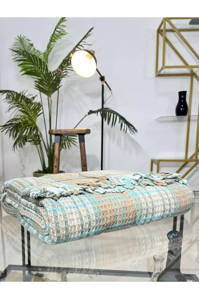 Marilyn DEVİN DEKOR Çift Kişilik Pamuklu Scotch Battaniye - 4