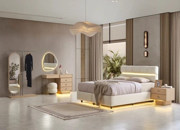 MOTTO MDF YATAK ODASI TAKIMI - Resim 3