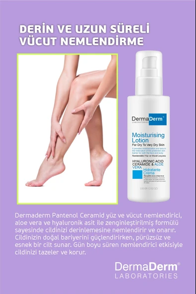 Dermaderm 24 Saat Etkili Ultra Yoğun Nemlendirici Cilt Bakım Kremi 100 ml. - 4