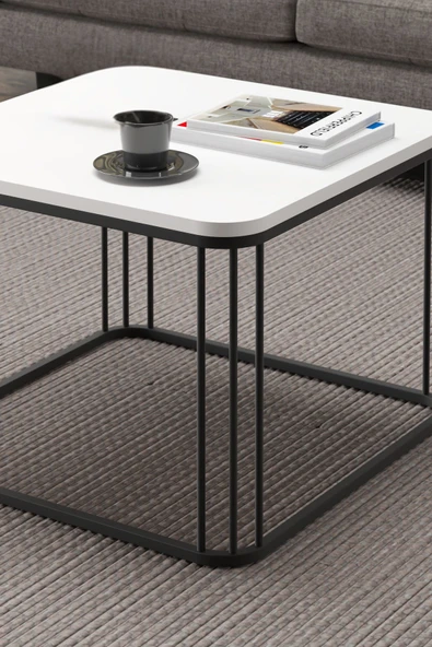 Devin Dekor Mobilya ORTA SEHPA TEKLİ ALİZE BEYAZ - 3