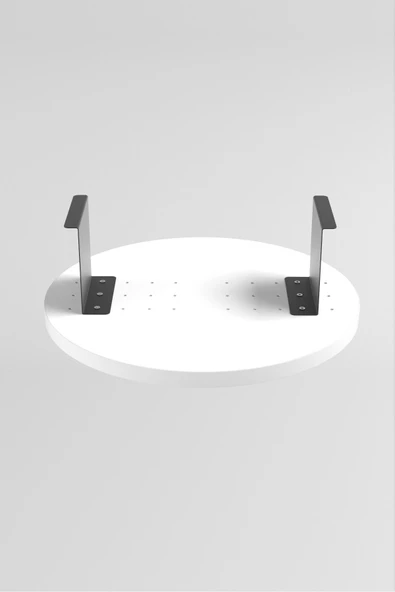 Devin Dekor Mobilya Yan Sehpa Ayarlanabilir Tepsi Dekoratif Modern Tepsi BEYAZ - 3