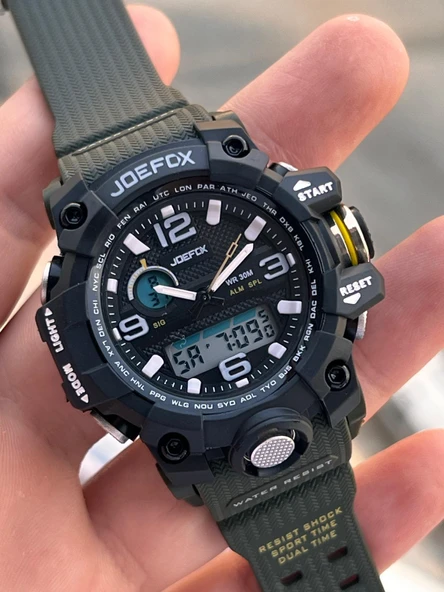 Joefox Küçük Kasa Digital Ve Analog 2 Yıl Garantili Kronometre+Takvim+Alarm+Çoçuk Kol Saati JE.CBK22 ürün görseli