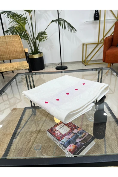 Marilyn Home DEVİN DEKOR  %100 Pamuk Banyo Havlusu - Pembe Krem - 3