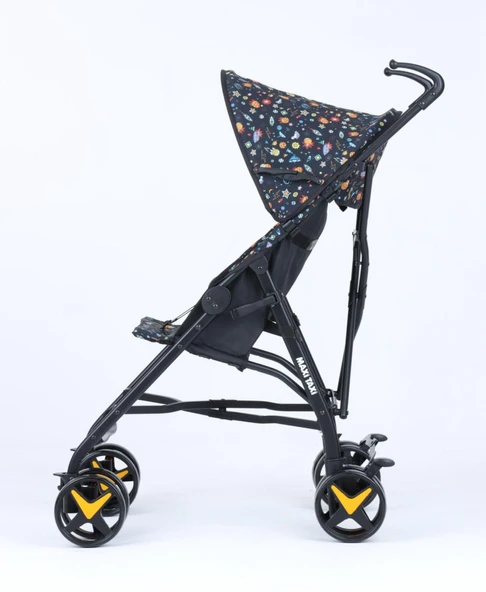 Maxi Taxi Cosmos Baston Bebek Arabası Sarı - Resim 5