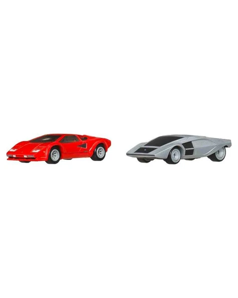 Hot Wheels Premium Lamborghini Countach LP5000 QV ve Lancia Stratos Zero 2li Set JBL02 - 2